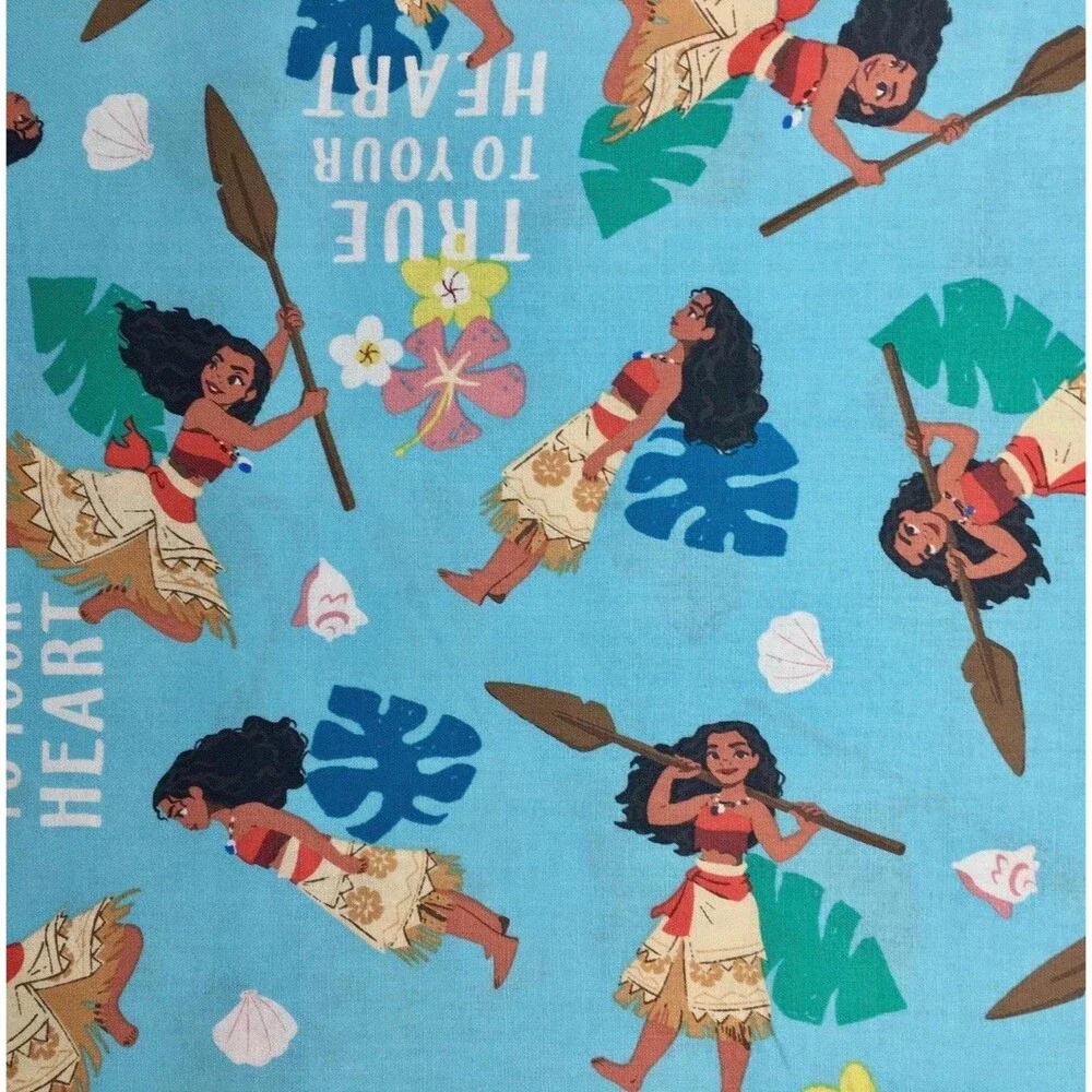 Disney Moana True To Your Heart 100% Cotton Fabric 1 Yard 36
